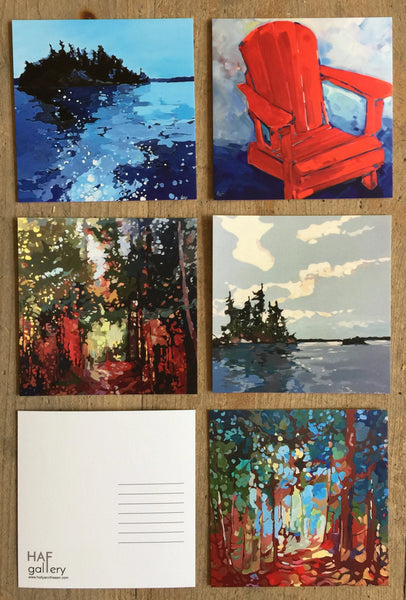 Forest Window Postcard