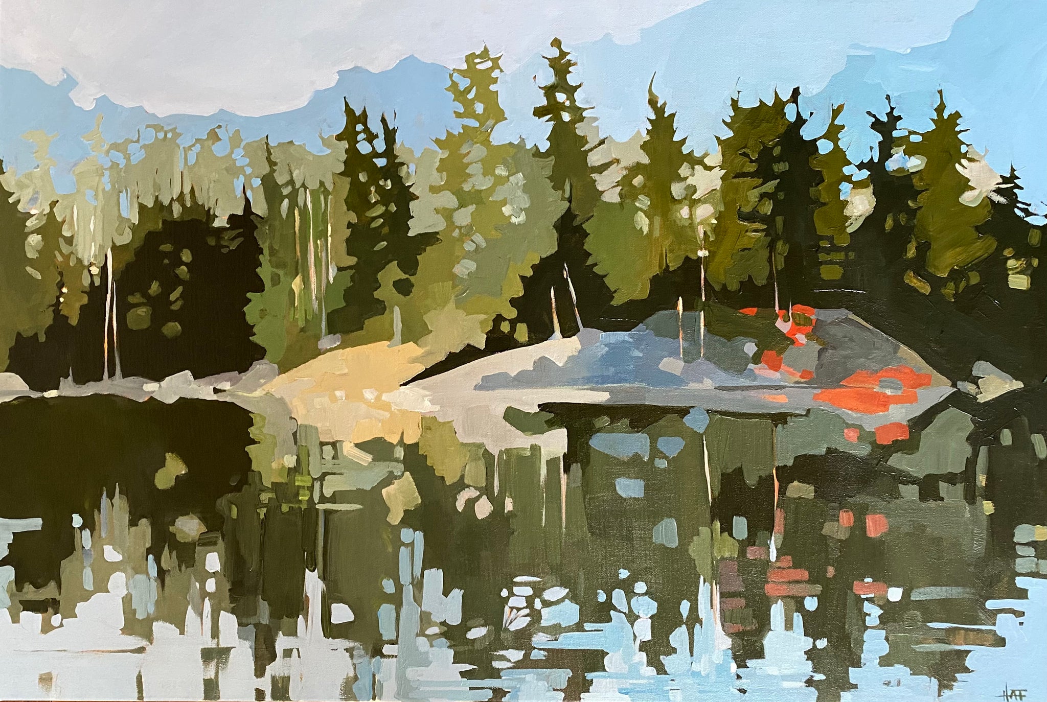 on the water